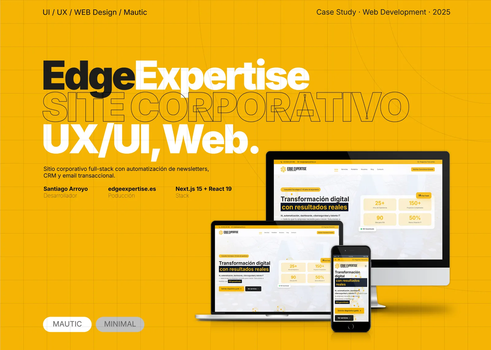 Diseño Web Edge Expertise - Homepage